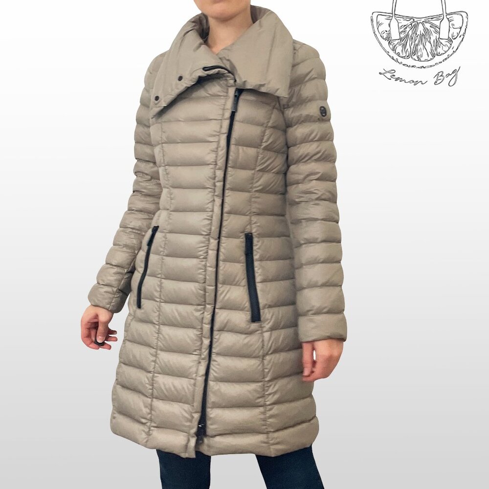 Michael Kors / Packable Down Puffer Coat / Size XS / Color Taupe Brown Gray - Picture 2 of 5